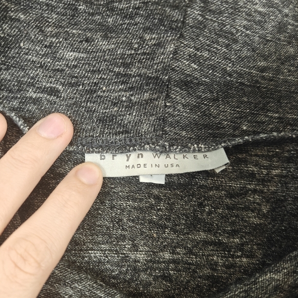 Bryn Walker Wool Blend Draped Cowl Neck Cap Sleeve Poncho Size Small Women's - Picture 8 of 15